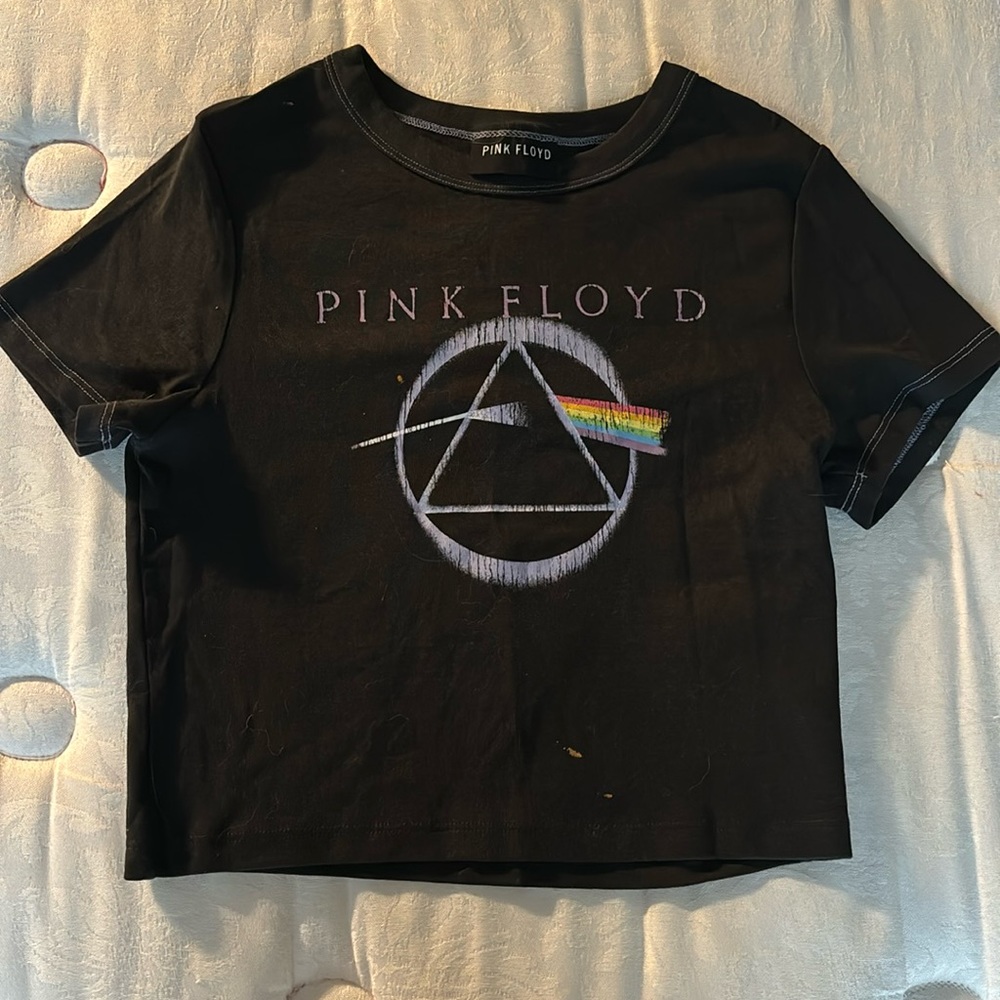 Pink Floyd Cropped Graphic Tee